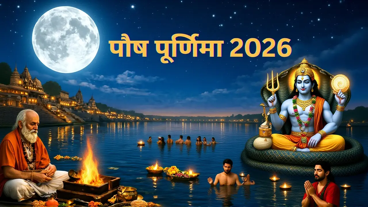 पौष पूर्णिमा 2026: 3 जनवरी को व्रत-स्नान, जानें शुभ मुहूर्त